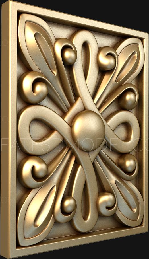 Vertical panel (PV_0446) 3D model for CNC machine