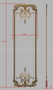 Vertical panel (PV_0490) 3D model for CNC machine