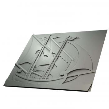Art panel (PD_0274) 3D model for CNC machine