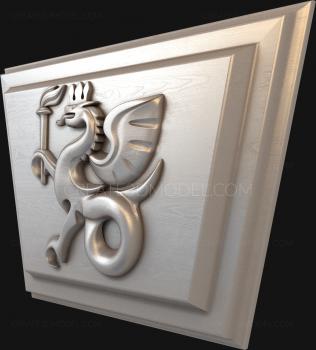 Art panel (PD_0375) 3D model for CNC machine