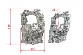 Art panel (PD_0434) 3D model for CNC machine