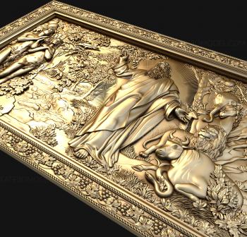 Religious panels (PR_0006) 3D model for CNC machine