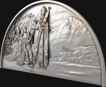 Religious panels (PR_0102-1) 3D model for CNC machine