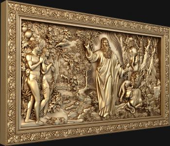 Religious panels (PR_0295) 3D model for CNC machine