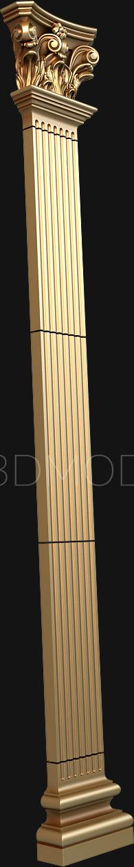Pilasters (PL_0029) 3D model for CNC machine