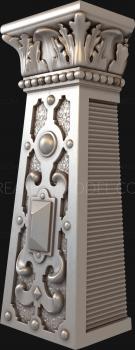 Pilasters (PL_0041) 3D model for CNC machine
