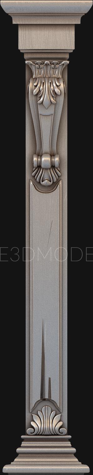 Pilasters (PL_0090) 3D model for CNC machine