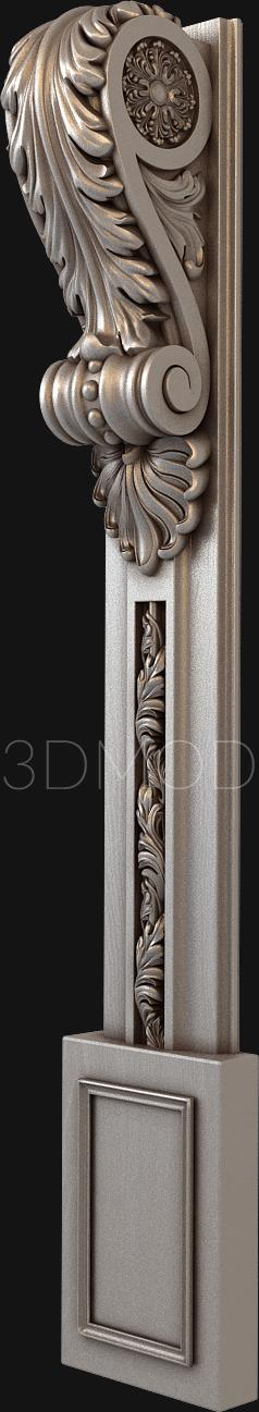 Pilasters (PL_0116) 3D model for CNC machine
