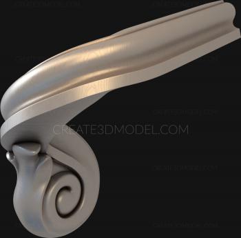 Armrest (PDL_0045) 3D model for CNC machine