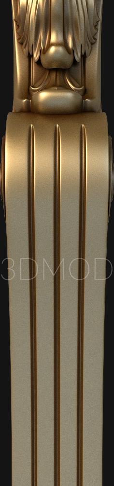 Half-column (PST_0009) 3D model for CNC machine