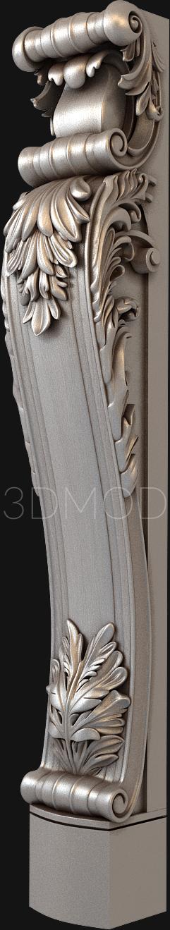 Half-column (PST_0021) 3D model for CNC machine