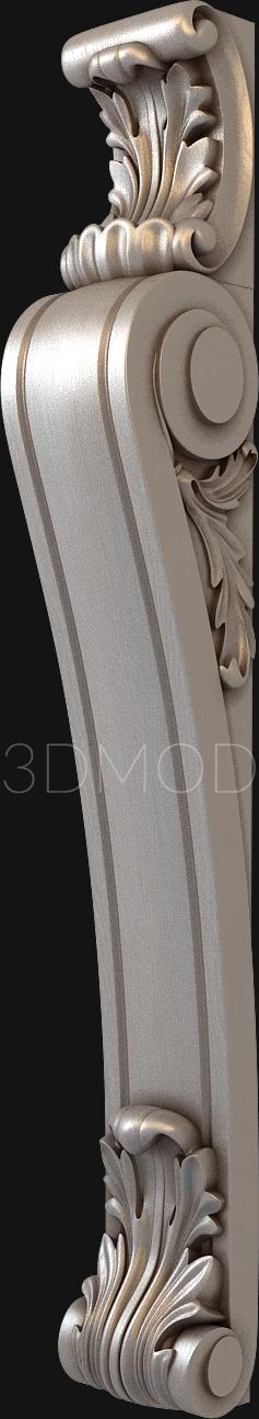Half-column (PST_0033) 3D model for CNC machine