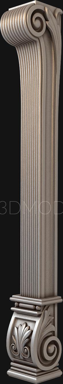 Half-column (PST_0047) 3D model for CNC machine
