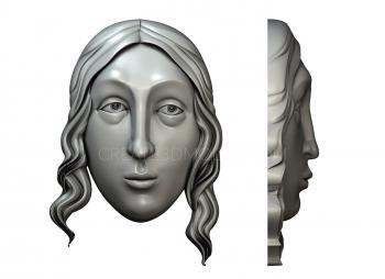 Portrait (PRT_0001) 3D model for CNC machine