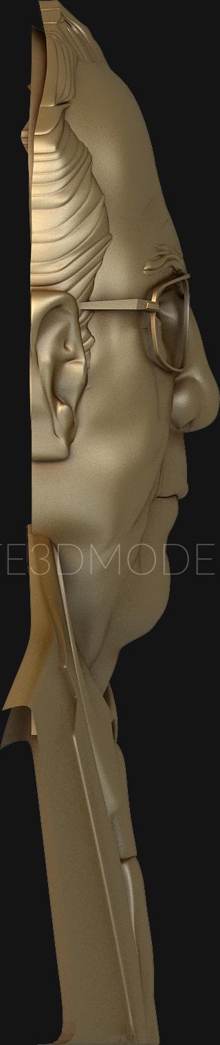 Portrait (PRT_0030) 3D model for CNC machine