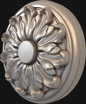 Ceiling rose (PRZ_0050) 3D model for CNC machine