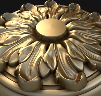 Ceiling rose (PRZ_0050) 3D model for CNC machine