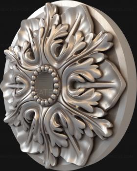 Ceiling rose (PRZ_0082) 3D model for CNC machine