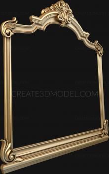 Figured frame (RMF_0080) 3D model for CNC machine
