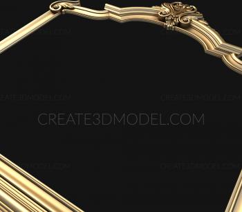 Figured frame (RMF_0080) 3D model for CNC machine