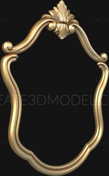 Figured frame (RMF_0092) 3D model for CNC machine