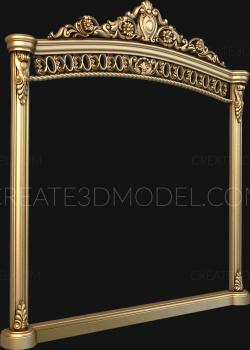 Figured frame (RMF_0127-1) 3D model for CNC machine
