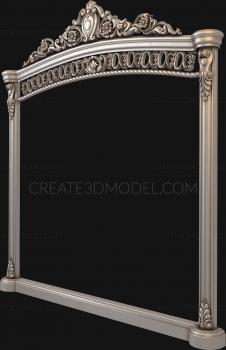 Figured frame (RMF_0127-1) 3D model for CNC machine