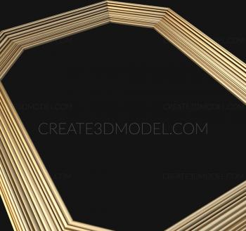 Figured frame (RMF_0205) 3D model for CNC machine