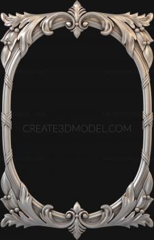 Figured frame (RMF_0211) 3D model for CNC machine