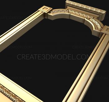 Figured frame (RMF_0218) 3D model for CNC machine