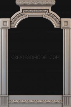 Figured frame (RMF_0218) 3D model for CNC machine