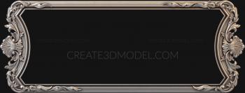 Figured frame (RMF_0253-3) 3D model for CNC machine
