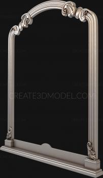 Figured frame (RMF_0386) 3D model for CNC machine