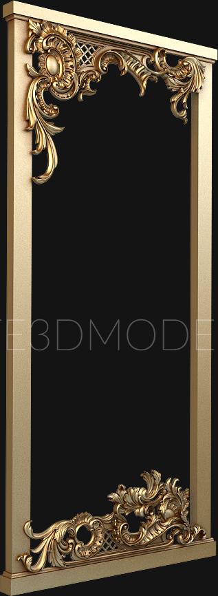 Figured frame (RMF_0465) 3D model for CNC machine