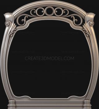 Figured frame (RMF_0587) 3D model for CNC machine