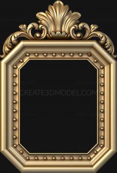 Figured frame (RMF_0654) 3D model for CNC machine