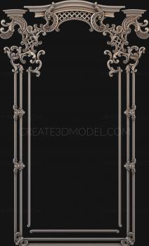 Figured frame (RMF_0662) 3D model for CNC machine