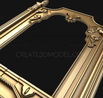 Figured frame (RMF_0683) 3D model for CNC machine