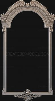 Figured frame (RMF_0701) 3D model for CNC machine