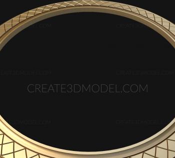 Round frame (RK_0008) 3D model for CNC machine