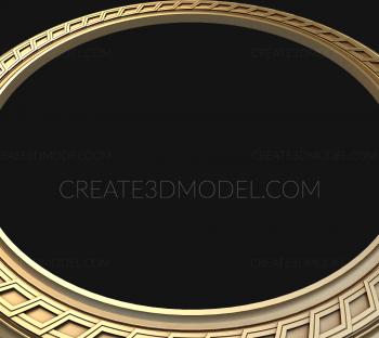 Round frame (RK_0032) 3D model for CNC machine