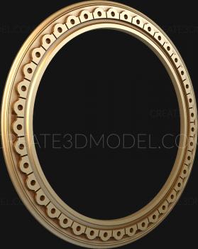 Round frame (RK_0034) 3D model for CNC machine