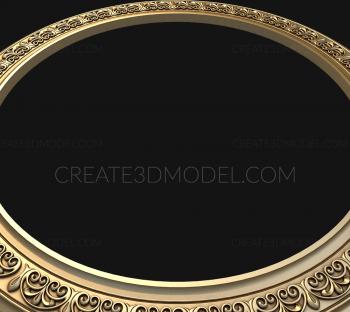 Round frame (RK_0041) 3D model for CNC machine