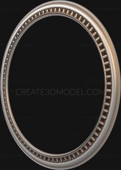 Round frame (RK_0116) 3D model for CNC machine
