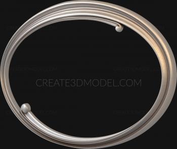 Round frame (RK_0125) 3D model for CNC machine