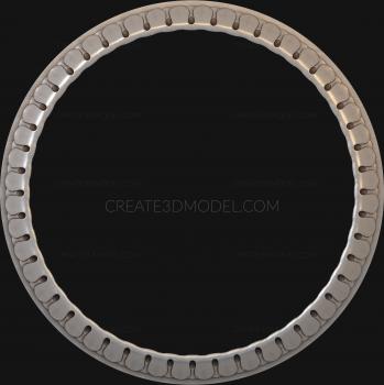 Round frame (RK_0150) 3D model for CNC machine