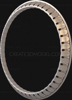 Round frame (RK_0150) 3D model for CNC machine