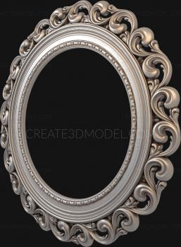 Round frame (RK_0151-1) 3D model for CNC machine