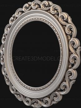 Round frame (RK_0151) 3D model for CNC machine