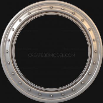 Round frame (RK_0163) 3D model for CNC machine
